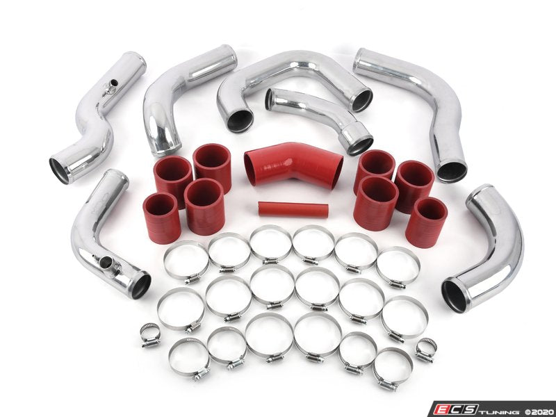 Front Mount Intercooler Charge Pipe Set - Red Couplers