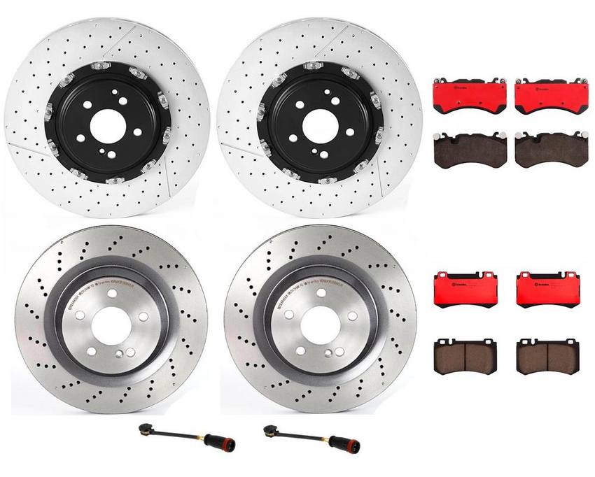 Brembo Brake Pads and Rotors Kit – Front and Rear (390mm/330mm) (Ceramic)