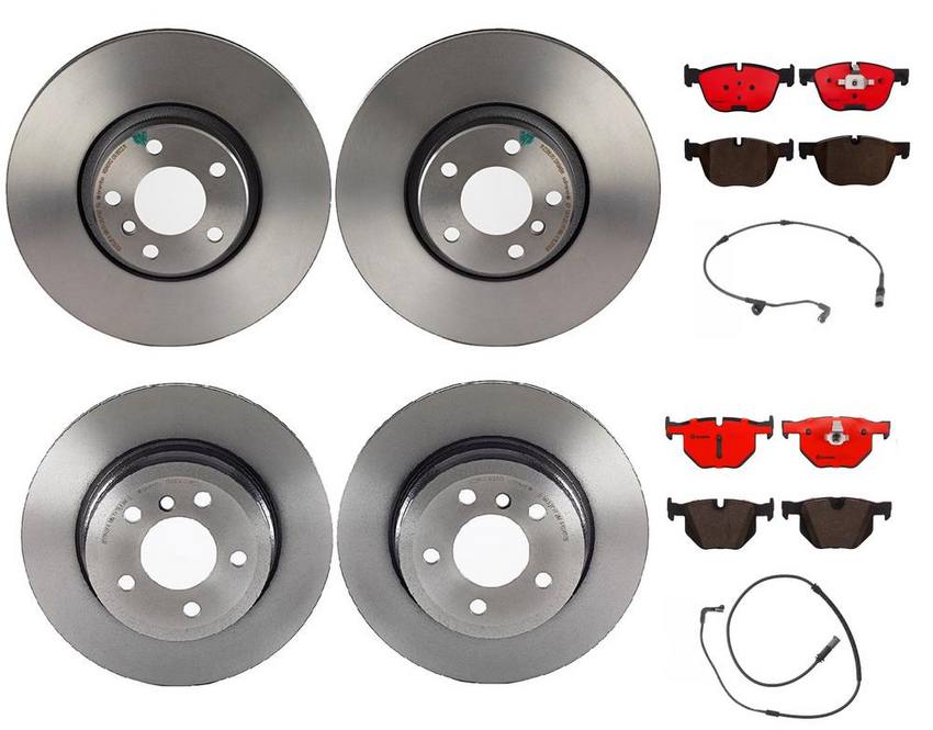 Brembo Brake Pads and Rotors Kit – Front and Rear (348mm/320mm) (Ceramic)