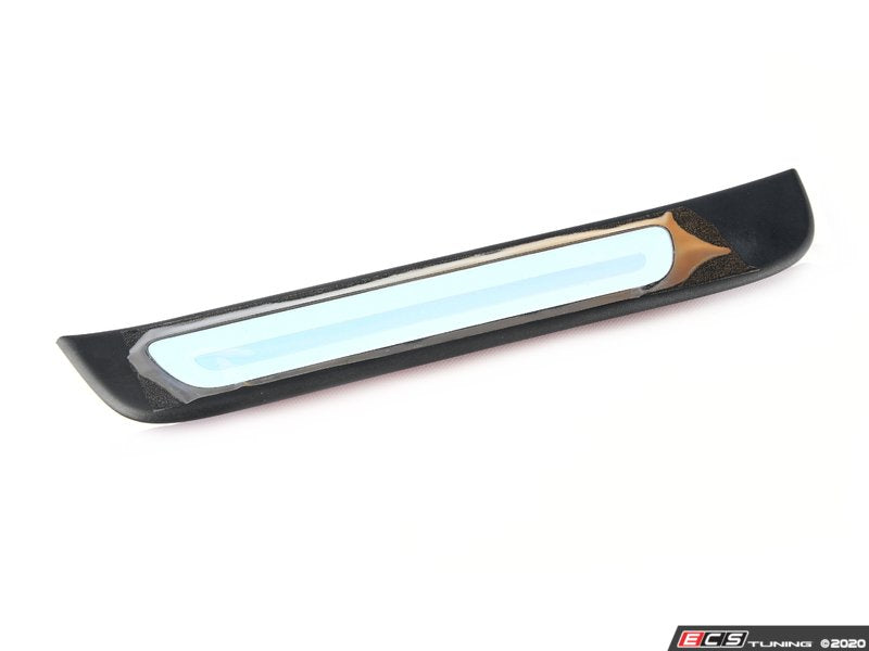 Left Rear Door Sill - Satin Black / Aluminum