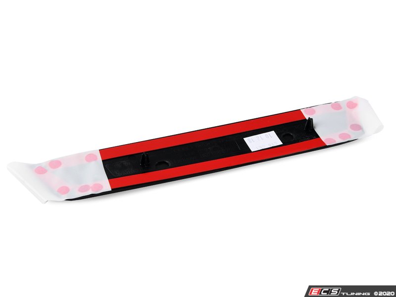 Left Rear Door Sill - Satin Black / Aluminum