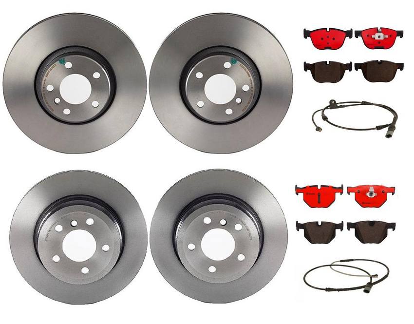 Brembo Brake Pads and Rotors Kit – Front and Rear (348mm/320mm) (Ceramic)