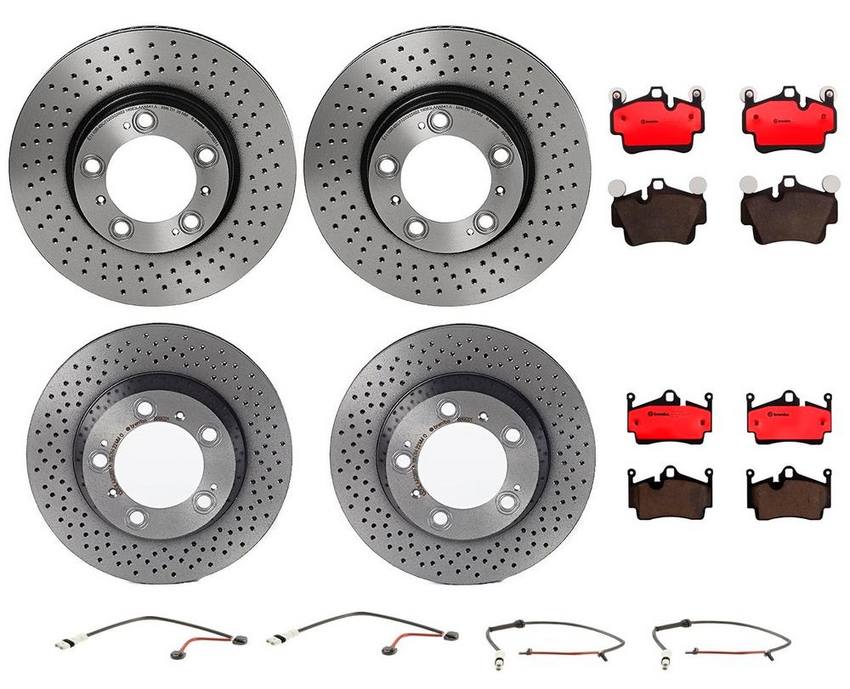 Brembo Brake Pads and Rotors Kit – Front and Rear (318mm/299mm) (Ceramic)