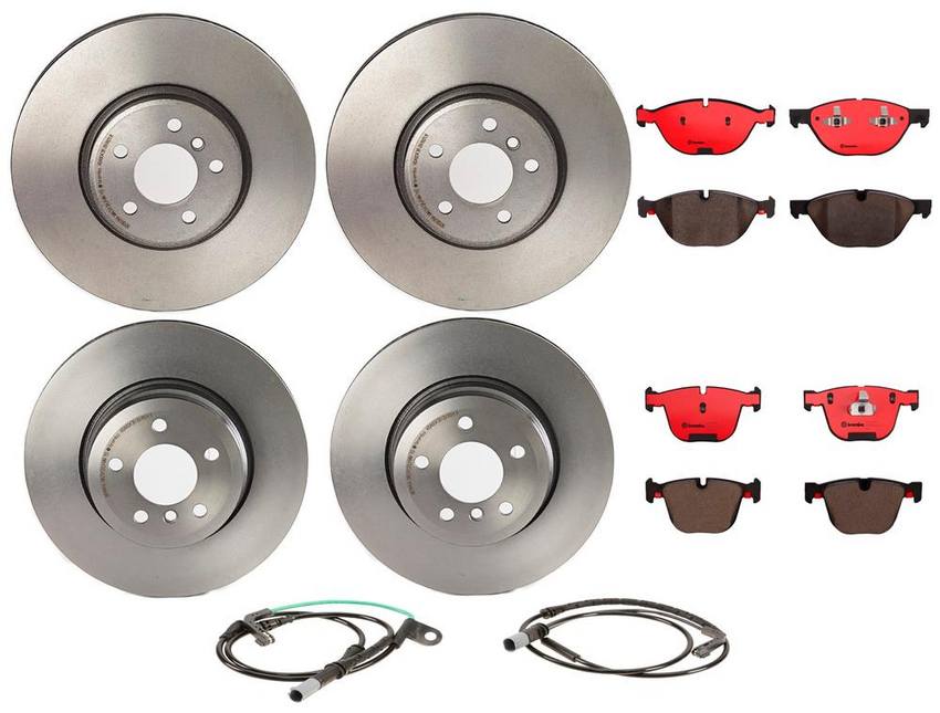 Brembo Brake Pads and Rotors Kit – Front and Rear (365mm/345mm) (Ceramic)