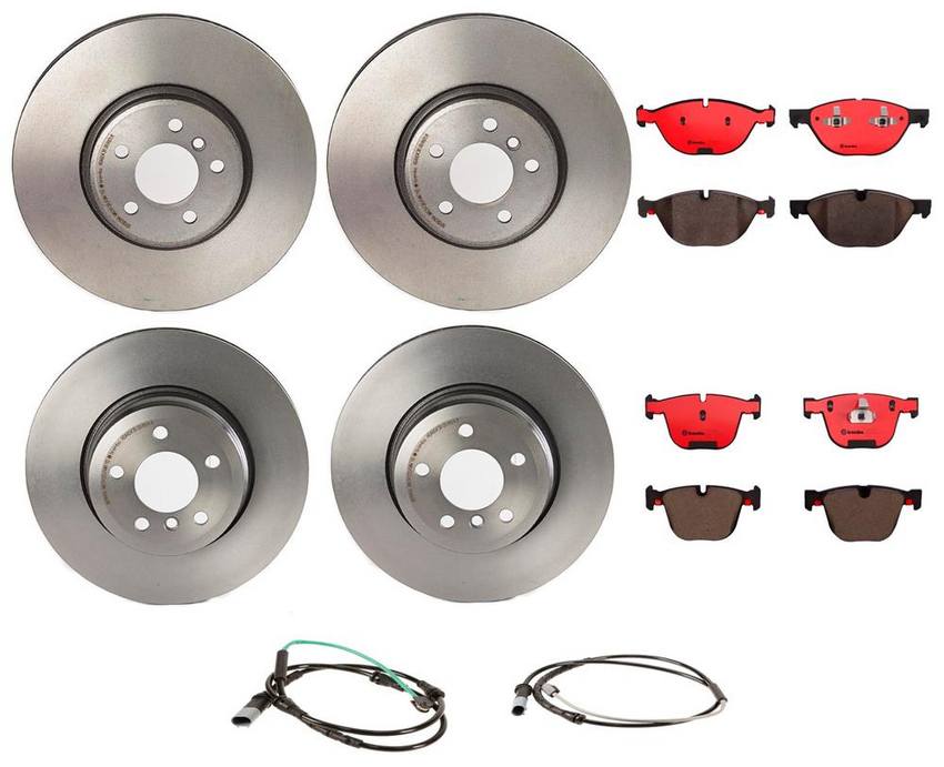 BMW Brembo Brake Kit – Pads &  Rotors Front and Rear (365mm/345mm) (Ceramic) 34356854168 – Brembo 1590983KIT