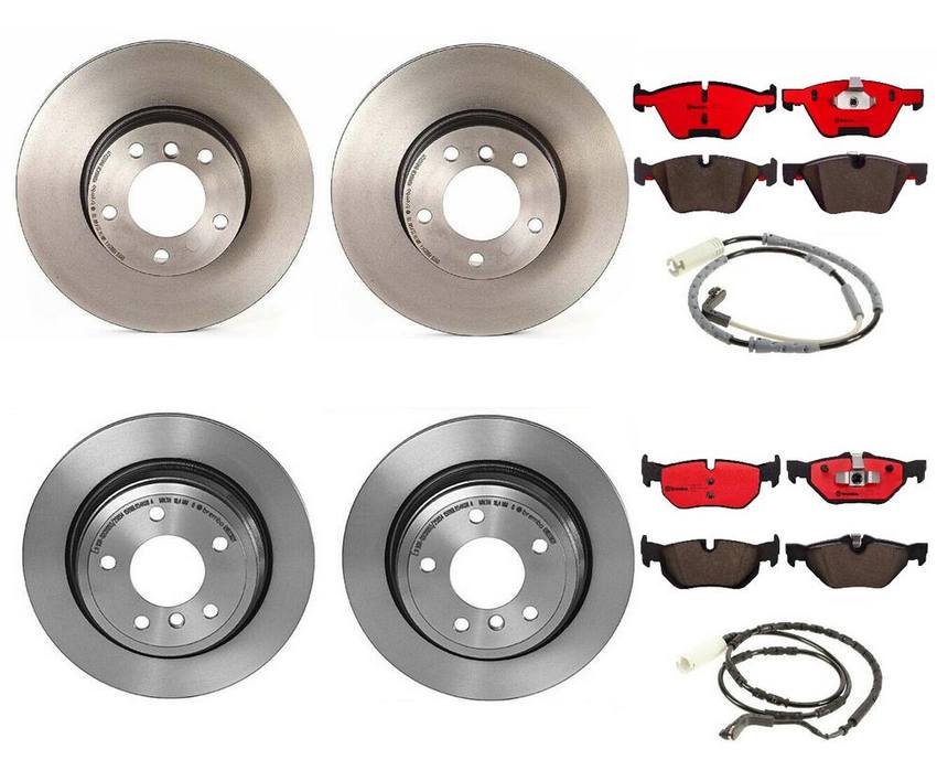 Brembo Brake Pads and Rotors Kit – Front and Rear (312mm/300mm) (Ceramic)