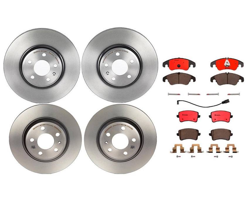 Brembo Brake Pads and Rotors Kit – Front and Rear (320mm/300mm) (Ceramic)