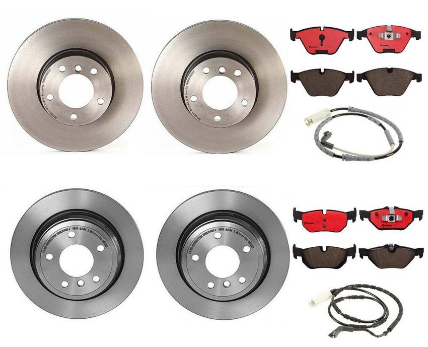 BMW Brembo Brake Kit – Pads &  Rotors Front and Rear (312mm/300mm) (Ceramic) 34356789445 – Brembo 1591209KIT