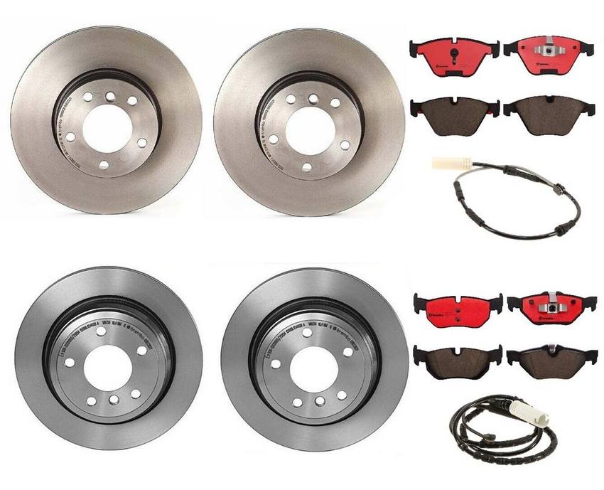 Brembo Brake Pads and Rotors Kit – Front and Rear (312mm/300mm) (Ceramic)