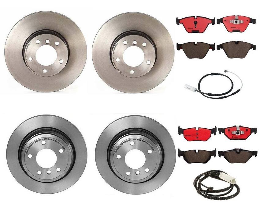 Brembo Brake Pads and Rotors Kit – Front and Rear (312mm/300mm) (Ceramic)