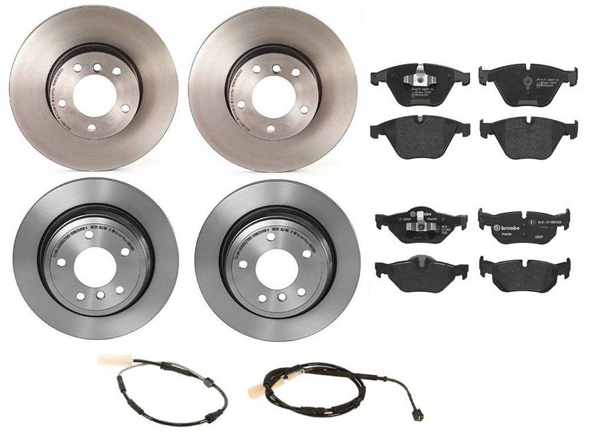 Brembo Brake Pads and Rotors Kit – Front and Rear (312mm/300mm) (Low-Met)