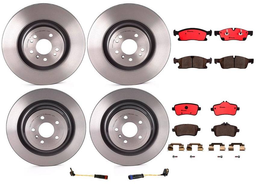 Brembo Brake Pads and Rotors Kit – Front and Rear (350mm/345mm) (Ceramic)