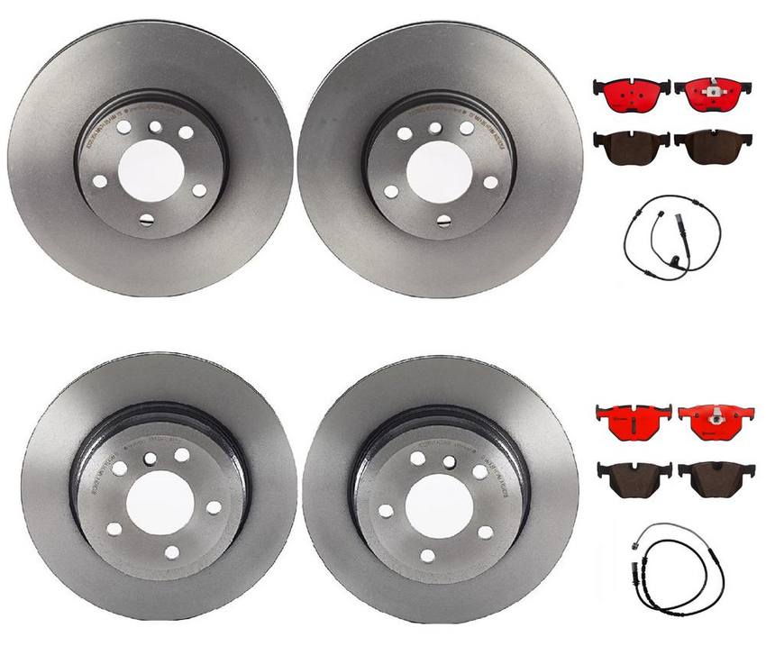 Brembo Brake Pads and Rotors Kit – Front and Rear (332mm/320mm) (Ceramic)