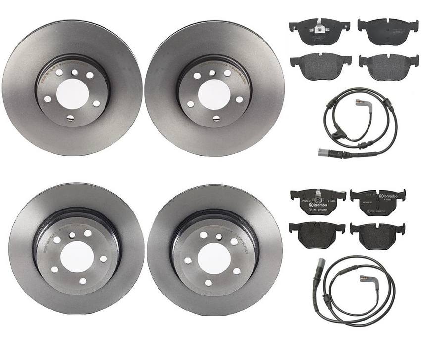 BMW Brembo Brake Kit – Pads &  Rotors Front and Rear (332mm/320mm) (Low-Met) 34356789505 – Brembo 1591884KIT