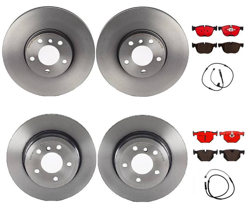 BMW Brembo Brake Kit – Pads &  Rotors Front and Rear (332mm/320mm) (Ceramic) 34356854168 – Brembo 1591905KIT