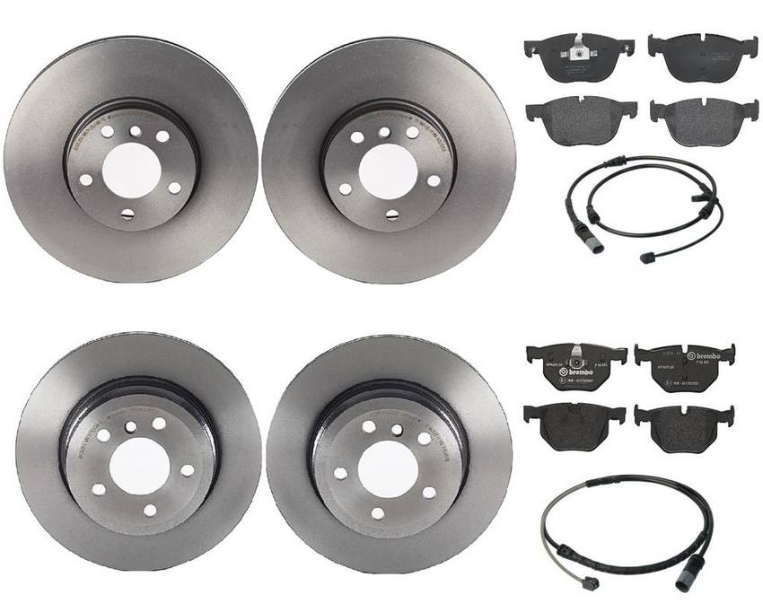 BMW Brembo Brake Kit – Pads &  Rotors Front and Rear (332mm/320mm) (Low-Met) 34356854168 – Brembo 1591933KIT