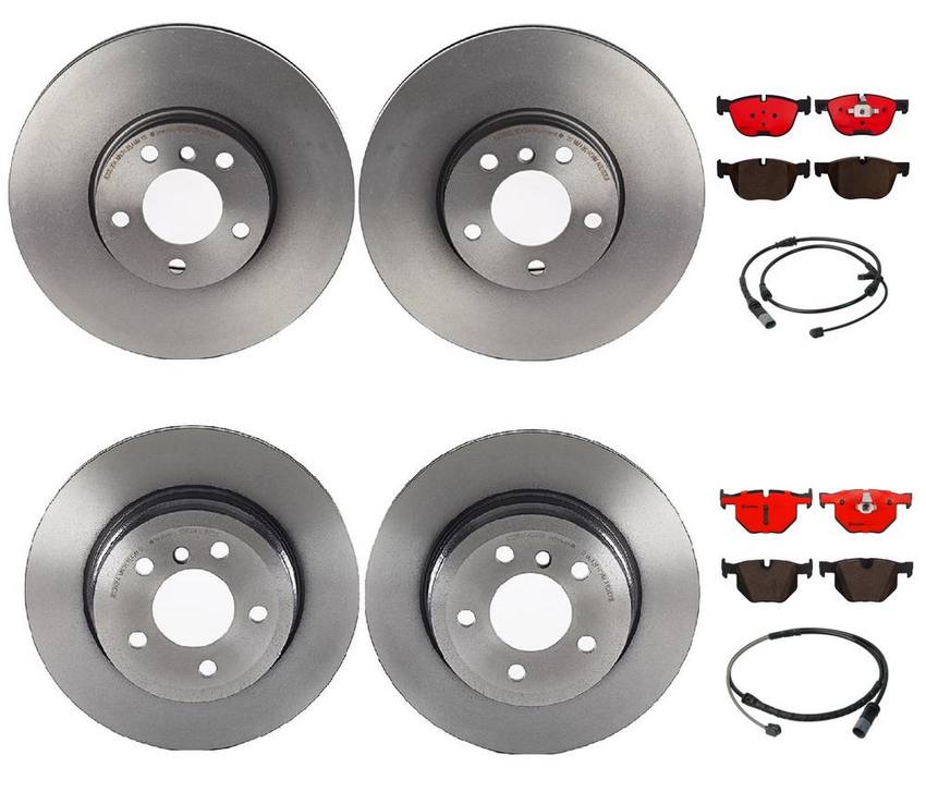 Brembo Brake Pads and Rotors Kit – Front and Rear (332mm/320mm) (Ceramic)