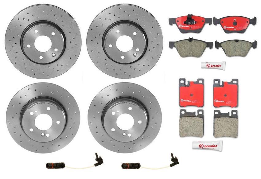 Brembo Brake Pads and Rotors Kit – Front and Rear (300mm/290mm) (Xtra) (Ceramic)