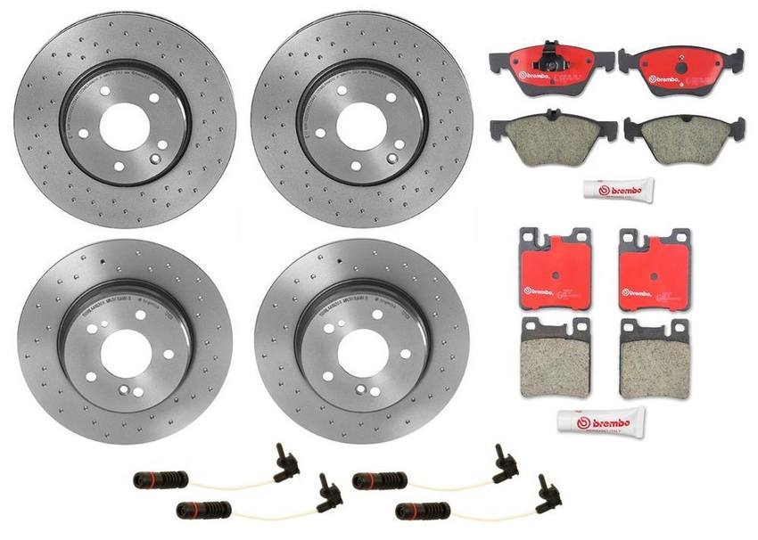 Brembo Brake Pads and Rotors Kit – Front and Rear (300mm/290mm) (Xtra) (Ceramic)