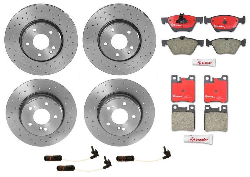 Brembo Brake Pads and Rotors Kit – Front and Rear (300mm/290mm) (Xtra) (Ceramic)