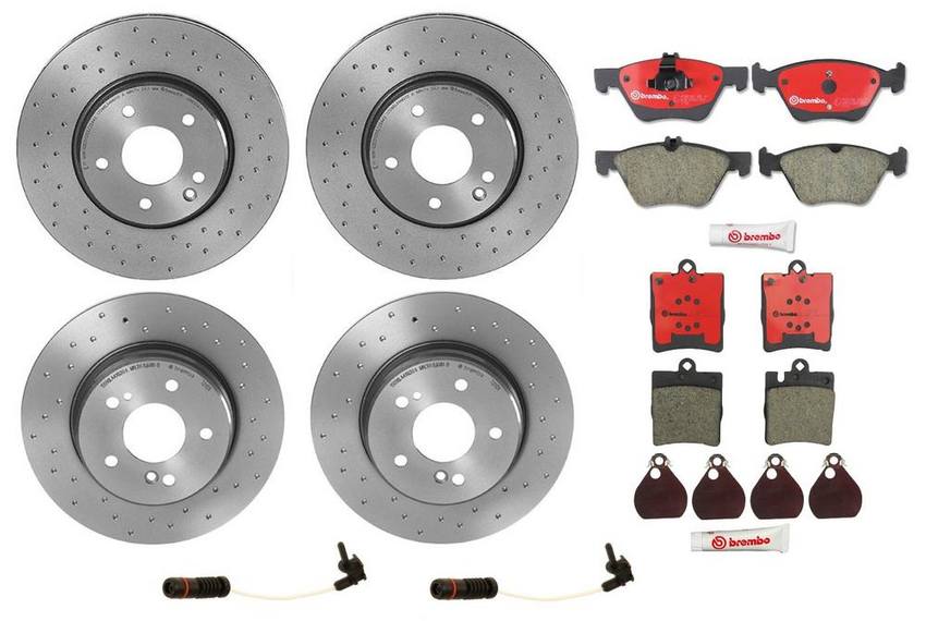 Brembo Brake Pads and Rotors Kit – Front and Rear (300mm/290mm) (Xtra) (Ceramic)