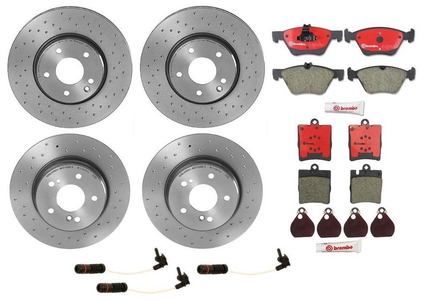 Brembo Brake Pads and Rotors Kit – Front and Rear (300mm/290mm) (Xtra) (Ceramic)