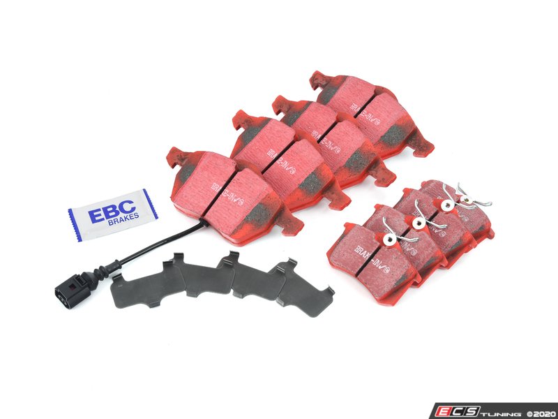 Front & Rear Brake Pad Kit - EBC RedStuff