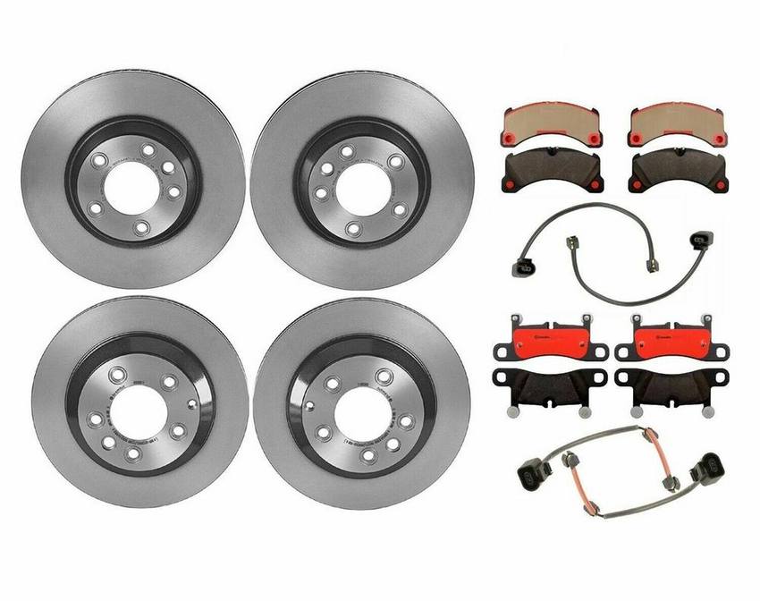 Brembo Brake Pads and Rotors Kit – Front and Rear (350mm/330mm) (Ceramic)