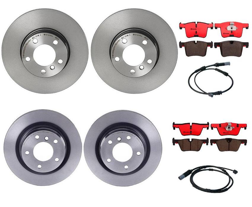 BMW Brembo Brake Kit – Pads &  Rotors Front and Rear (312mm/300mm) (Ceramic) 34356792292 – Brembo 1593835KIT