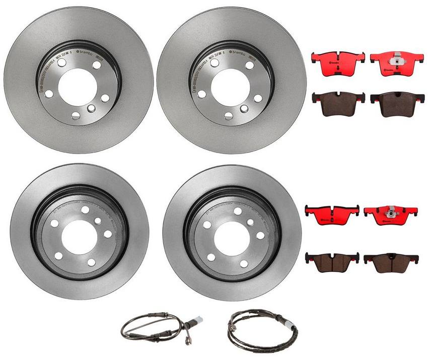 BMW Brembo Brake Kit – Pads &  Rotors Front and Rear (312mm/300mm) (Ceramic) 34356792292 – Brembo 1593937KIT