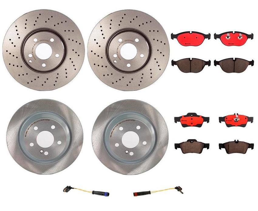 Brembo Brake Pads and Rotors Kit – Front and Rear (330mm/300mm) (Ceramic)