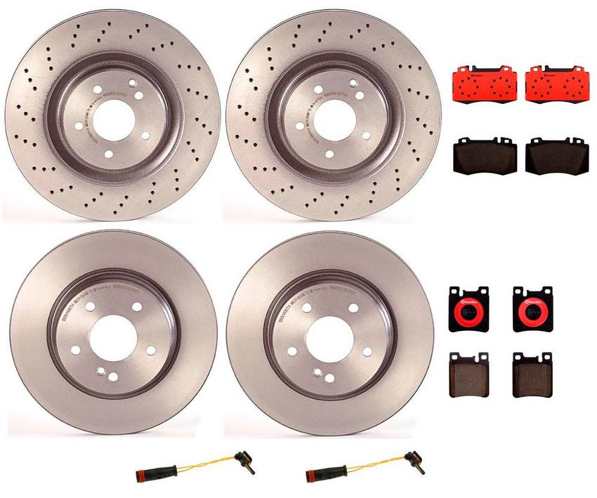 Brembo Brake Pads and Rotors Kit – Front and Rear (345mm/300mm) (Ceramic)