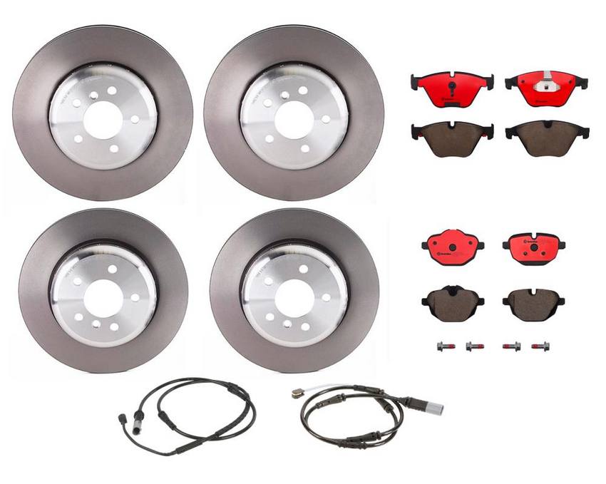 Brembo Brake Pads and Rotors Kit – Front and Rear (348mm/330mm) (Ceramic)