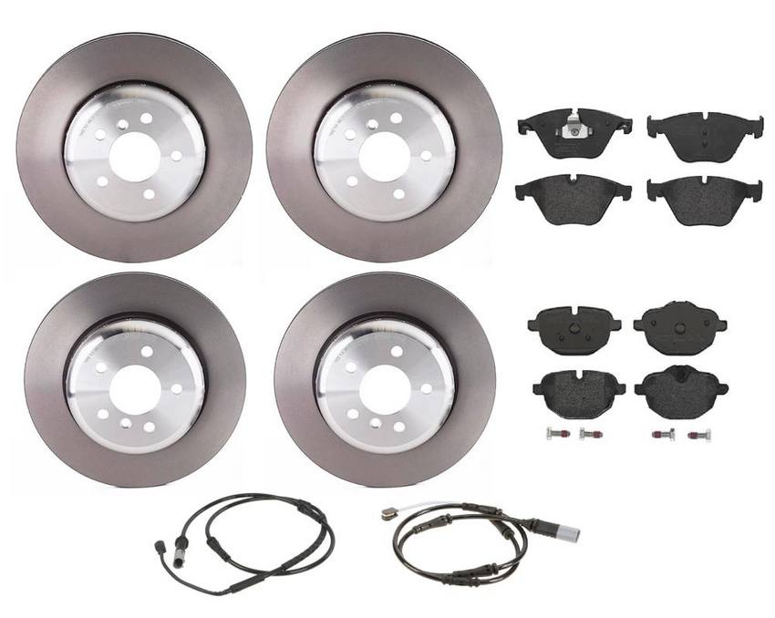 BMW Brembo Brake Kit – Pads &  Rotors Front and Rear (348mm/330mm) (Low-Met) 34356791962 – Brembo 1594458KIT