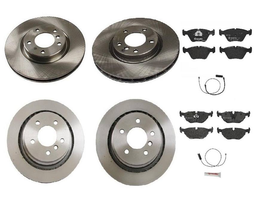 BMW SAAB Brake Kit – Pads & Rotors Front and Rear (315mm/312mm) (Low-Met) 5058110 – Brembo 1594722KIT