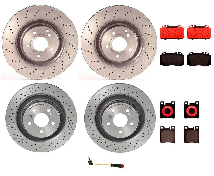 Brembo Brake Pads and Rotors Kit – Front and Rear (345mm/330mm) (Ceramic)