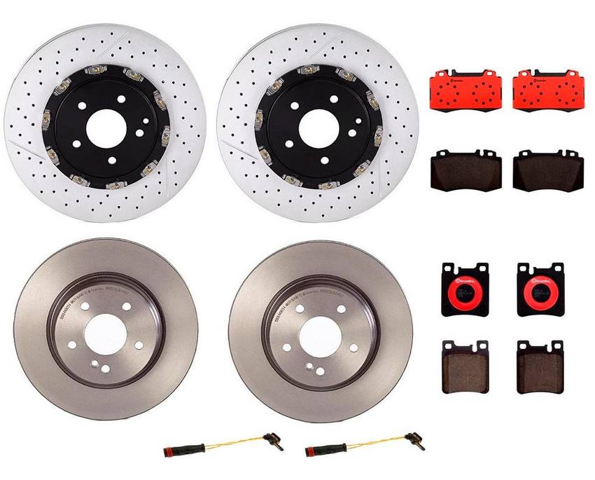 Brembo Brake Pads and Rotors Kit – Front and Rear (340mm/300mm) (Ceramic)