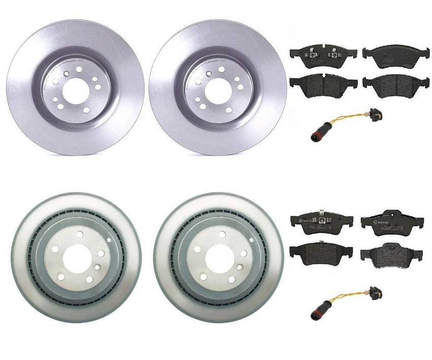 Brembo Brake Pads and Rotors Kit – Front and Rear (350mm/330mm) (Low-Met)