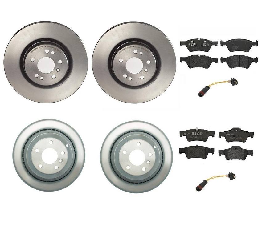 Brembo Brake Pads and Rotors Kit – Front and Rear (330mm/330mm) (Low-Met)