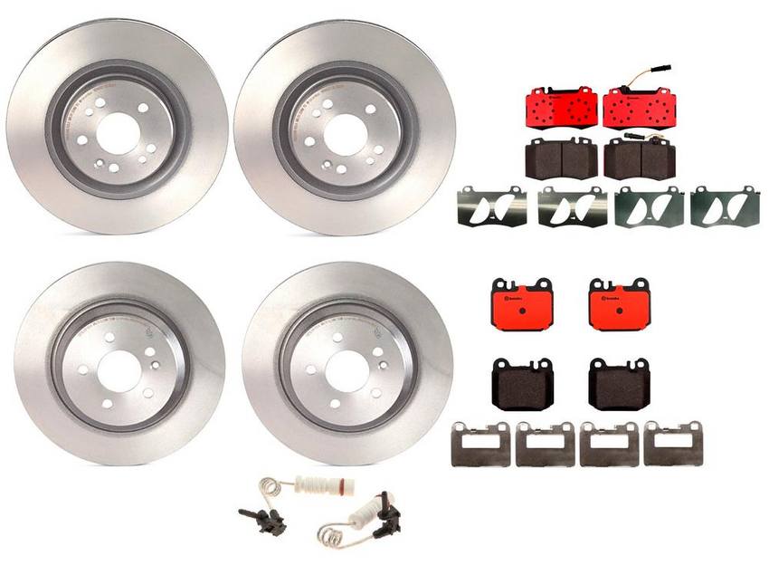 Brembo Brake Pads and Rotors Kit – Front and Rear (345mm/331mm) (Ceramic)