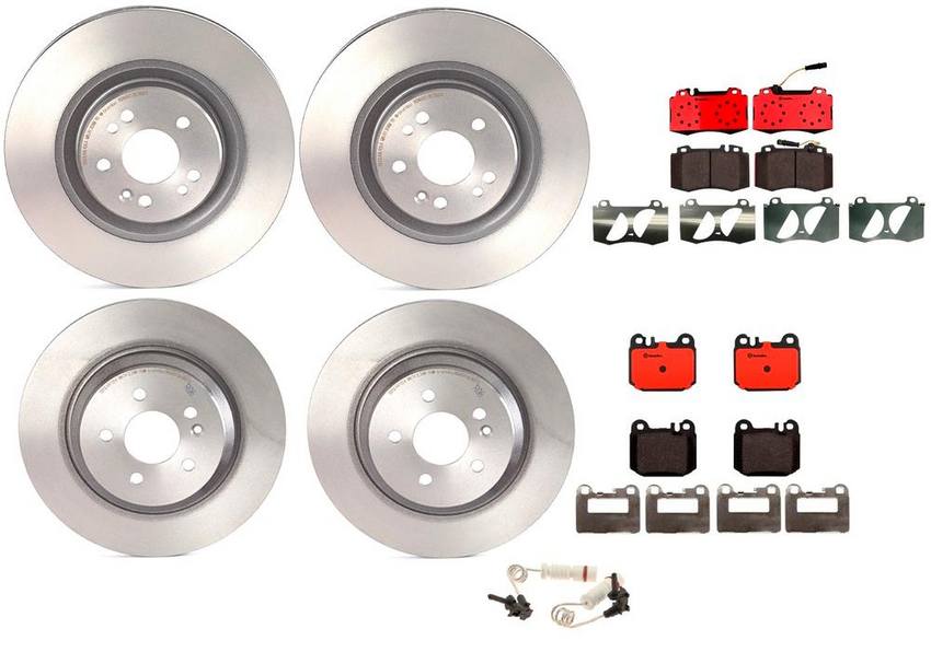 Brembo Brake Pads and Rotors Kit – Front and Rear (345mm/331mm) (Ceramic)