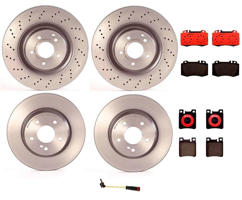 Brembo Brake Pads and Rotors Kit – Front and Rear (345mm/300mm) (Ceramic)