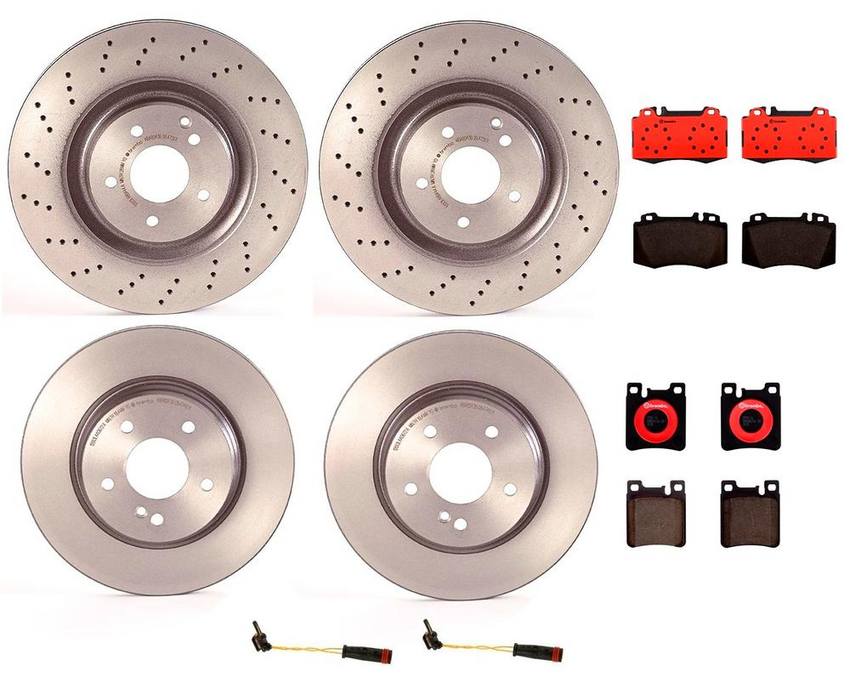 Brembo Brake Pads and Rotors Kit – Front and Rear (345mm/300mm) (Ceramic)