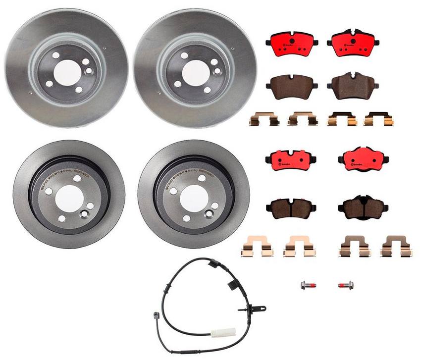 Brembo Brake Pads and Rotors Kit – Front and Rear (294mm/259mm) (Ceramic)