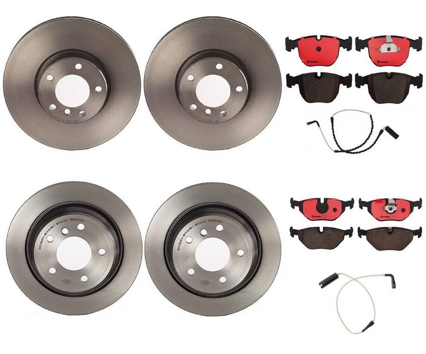 BMW Brembo Brake Kit – Pads &  Rotors Front and Rear (324mm/298mm) (Ceramic) 34352229018 – Brembo 1596813KIT