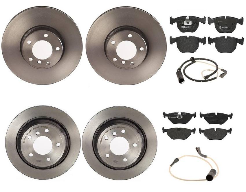 BMW Brembo Brake Kit – Pads &  Rotors Front and Rear (324mm/298mm) (Low-Met) 34352229018 – Brembo 1596850KIT