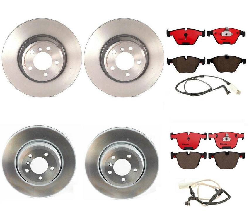 Brembo Brake Pads and Rotors Kit – Front and Rear (348mm/345mm) (Ceramic)