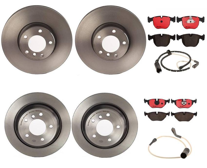 BMW Brembo Brake Kit – Pads &  Rotors Front and Rear (324mm/298mm) (Ceramic) 34352229018 – Brembo 1598099KIT