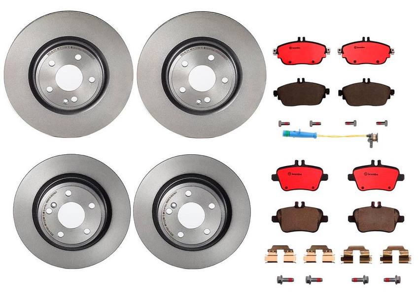 Brembo Brake Pads and Rotors Kit – Front and Rear (320mm/295mm) (Ceramic)