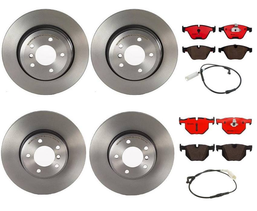 Brembo Brake Pads and Rotors Kit – Front and Rear (324mm/320mm) (Ceramic)